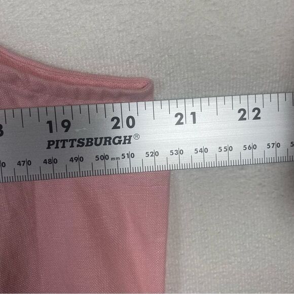 Pure J. Jill 100% Linen Pink Sleeveless Top Size Medium Petite - Picture 6 of 7